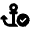 Anchor Circle Check Icon from Font Awesome Solid Set