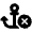 Anchor Circle Xmark Icon from Font Awesome Solid Set