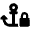Anchor Lock Icon from Font Awesome Solid Set