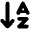 Arrow Down A Z Icon from Font Awesome Solid Set