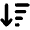 Arrow Down Wide Short Icon from Font Awesome Solid Set