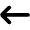 Arrow Left Long Icon from Font Awesome Solid Set