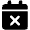 Calendar Xmark Icon from Font Awesome Solid Set
