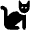 Cat Icon from Font Awesome Solid Set