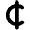 Cedi Sign Icon from Font Awesome Solid Set