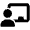 Chalkboard User Icon from Font Awesome Solid Set