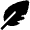 Feather Pointed Icon from Font Awesome Solid Set