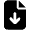 File Arrow Down Icon from Font Awesome Solid Set
