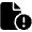 File Circle Exclamation Icon from Font Awesome Solid Set