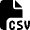 File Csv Icon from Font Awesome Solid Set