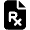 File Prescription Icon from Font Awesome Solid Set