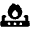 Fire Burner Icon from Font Awesome Solid Set