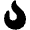 Fire Flame Curved Icon from Font Awesome Solid Set