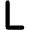 L Icon from Font Awesome Solid Set