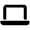 Laptop Icon from Font Awesome Solid Set