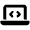 Laptop Code Icon from Font Awesome Solid Set