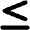 Less Than Equal Icon from Font Awesome Solid Set