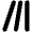 Lines Leaning Icon from Font Awesome Solid Set