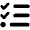 List Check Icon from Font Awesome Solid Set