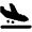 Plane Arrival Icon from Font Awesome Solid Set