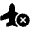 Plane Circle Xmark Icon from Font Awesome Solid Set