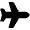 Plane Icon from Font Awesome Solid Set