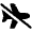 Plane Slash Icon from Font Awesome Solid Set