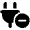 Plug Circle Minus Icon from Font Awesome Solid Set