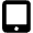 Tablet Screen Button Icon from Font Awesome Solid Set