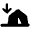 Tent Arrow Down To Line Icon from Font Awesome Solid Set
