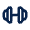 Barbell Line Icon from Mingcute Line Set