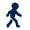 Walk Fill Icon from Mingcute Fill Set