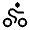 Bicycling Round Icon from Solar Bold Set