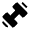 Dumbbell Large Minimalistic Icon from Solar Bold Set