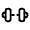 Dumbbell Small Icon from Solar Broken Set
