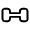 Dumbbell Icon from Solar Linear Set