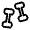 Dumbbells 2 Icon from Solar Linear Set