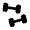 Dumbbells Icon from Solar Bold Set
