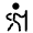 Hiking Icon from Solar Bold Set