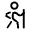 Hiking Icon from Solar Linear Set