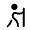 Hiking Minimalistic Icon from Solar Bold Set