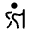 Hiking Round Icon from Solar Bold Set