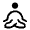 Meditation Icon from Solar Bold Set
