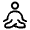 Meditation Icon from Solar Linear Set