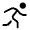 Running Icon from Solar Bold Set