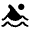 Swimming Icon from Solar Bold Set