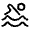 Swimming Icon from Solar Linear Set