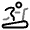 Treadmill Icon from Solar Line Duotone Set