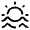 Water Sun Icon from Solar Broken Set
