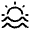 Water Sun Icon from Solar Linear Set